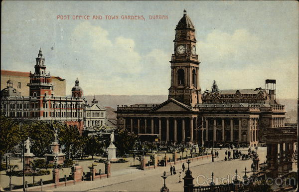 Post Office and Tower Gardens Durban South Africa