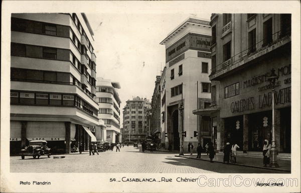 Rue Chenier Casablanca Morocco Africa