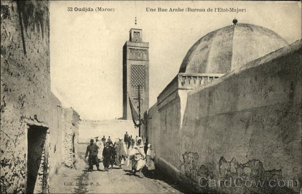 Une Rue Arabe Oudja Morocco Africa