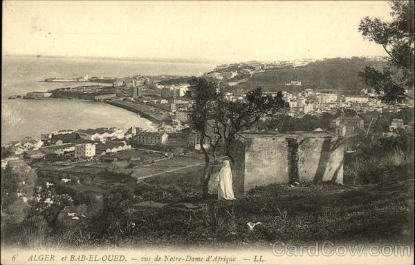 Bab-el-oud: - vue de Notre Dame d'Afrique Alger Algeria