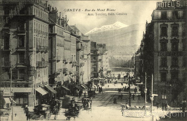 Rue du Mont Blanc Geneva Switzerland
