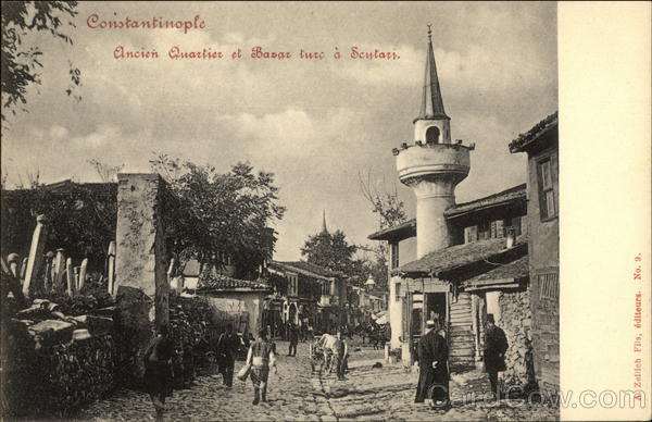 Constantinople - Ancien Quartier et Bazar Turc a Scytari Constantinope (Istanbul) Turkey
