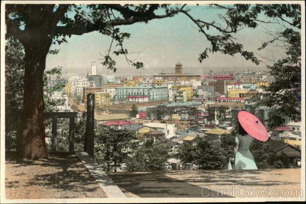 View of the City from the Bluff Yokohama Japan