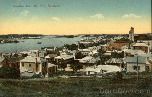 View of Town from the Fort Hamilton Bermuda