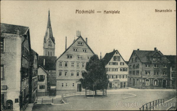 Möckmühl - Markiplatz (Marketplace) Neuenstein Germany