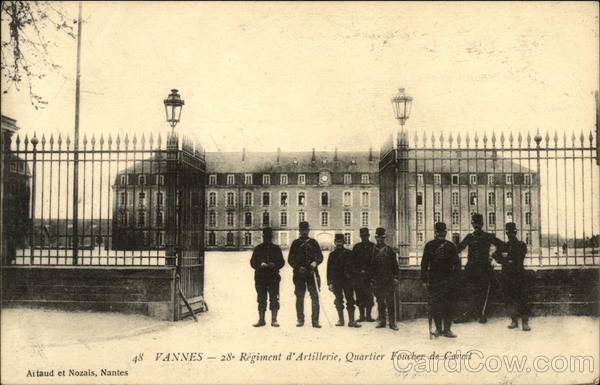 28° Regiment d'Artillerie, Quartier Foucher de Coreil Vannes France