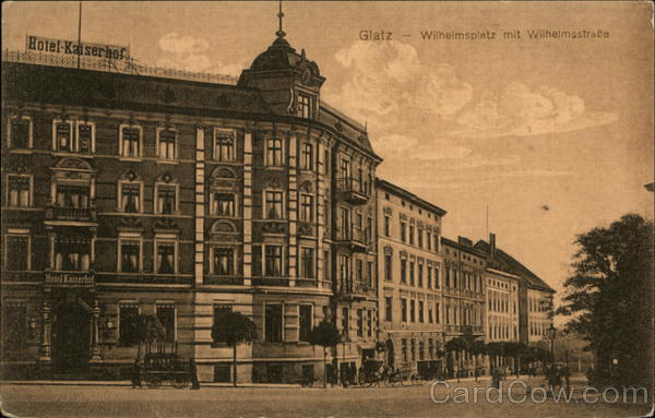 Wilhelmsplatz mit Wilhelmsstade Glatz Germany