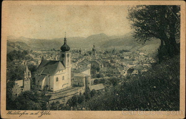Panioramic View of the City Waidhofen an der Ybbs Austria