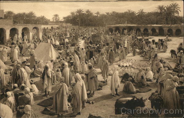 Une Marché de Tougourt Algeria Africa