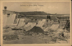 Spillway at Gatun Dam Postcard
