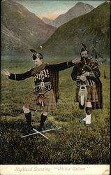 Highland Dancing "Ehilly Callum" Postcard