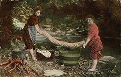 A "Scotch" Washing - Postcard