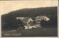 Schmücke i. Thüringer Wald, 915 m. u. M. Hotel und Pension Germany Postcard Postcard