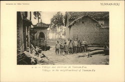 Village in the neighbourhood of Yunnan-Fu Postcard