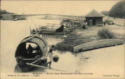 Pont des Messageries Maritimes Ho Chi Minh City, Vietnam Southeast Asia Postcard Postcard