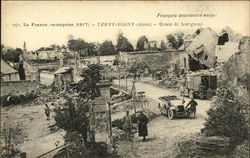 1971, La France reconquise (1917) - Terny Sorny (Aisne) - Route de Margivat. Postcard