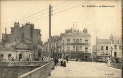 La Place Pirmil Nantes, France Postcard Postcard