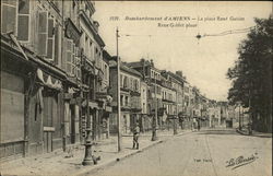 Bombardement d'Amiens - La Place René Goblet Postcard