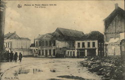 Raines de Menin (Guerre 1914-18), Rue a'Ypres Postcard