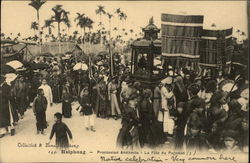 Procession Annamite - La Fete du Pagodon Postcard