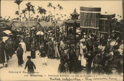 Procession Annamite - La Fete du Pagodon Haiphong, Vietnam Southeast Asia Postcard Postcard