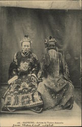 Artistes de Théatre Annamite Postcard