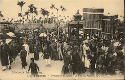 Procession Annamite - La Fete du Pagodon Haiphong, Vietnam Southeast Asia Postcard Postcard