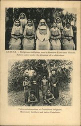Religieuses indigènes sous la direction d'une sœur blanche. Religieuses indigènes sous la direction d'une sœur blanche.