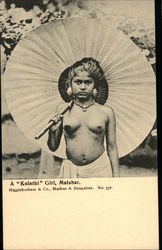 A "Kolathi" Girl, Malabar Postcard