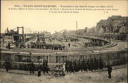 Foundation du Sacré-Coeur en Mai 1879 Postcard