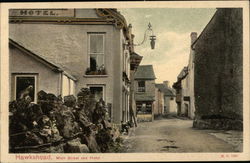 Hotel And Main Street In Hawkshead United Kingdom Cumbria Postcard Postcard