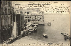 Palazzo Donna Anna dalla Spiaggia Napoli, Italy Postcard Postcard