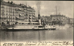 Quai du Mont-Blanc Postcard