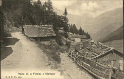 Route De La Forciaz à Martigny Postcard