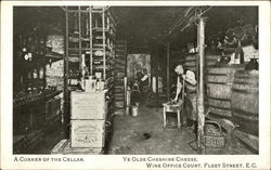 Ye Olde Cheshire Cheese - Cellar London, England Postcard Postcard