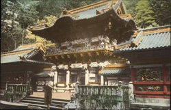 Toshogu two storied gate Postcard