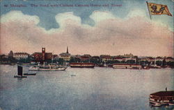 Shanghai - The Bund with Chinese Custom House and Tower Postcard