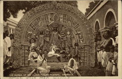 The Durga, of the Durga Poojah Festival Postcard