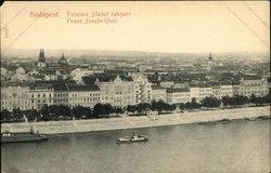 Franz Josefs Quai Budapest, Hungary Postcard Postcard