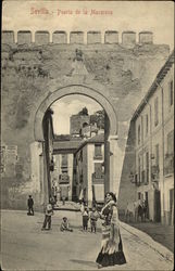 Puerta de la Macarena Seville, Spain Postcard Postcard Postcard
