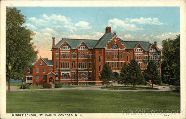 Middle School, St Paul's Concord New Hampshire