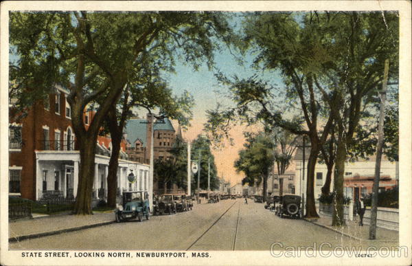 State Street. Looking North Newburyport Massachusetts