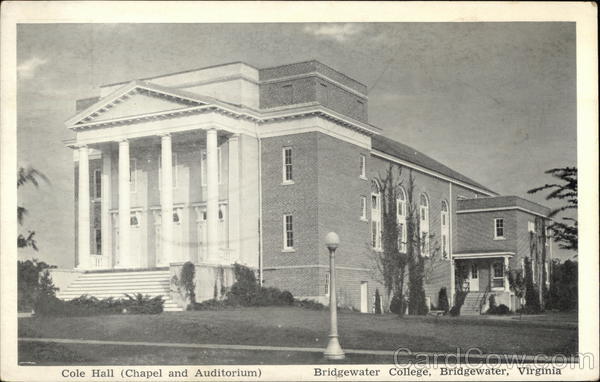 Bridgewater College - Cole Hall (Chapel and Auditorium) Virginia