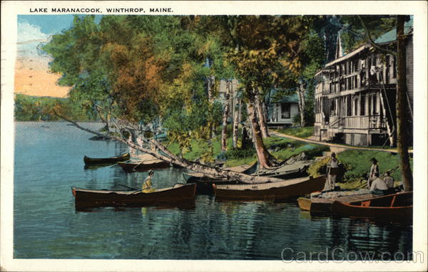 Scenic View of Lake Maranacook Winthrop Maine