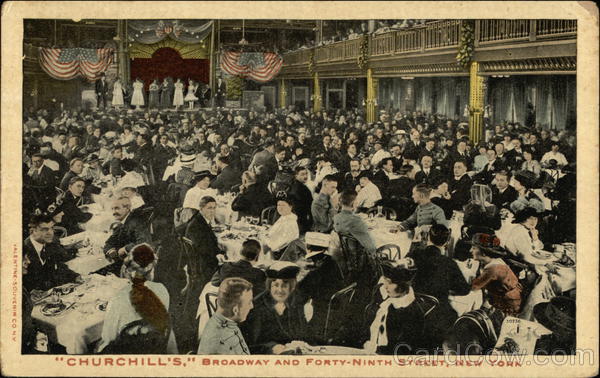 Churchill's, Broadway and Forty-Ninth Street New York