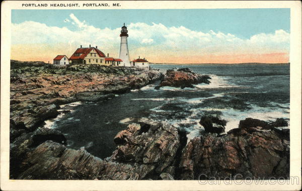 Water View of Portland Headlight Maine