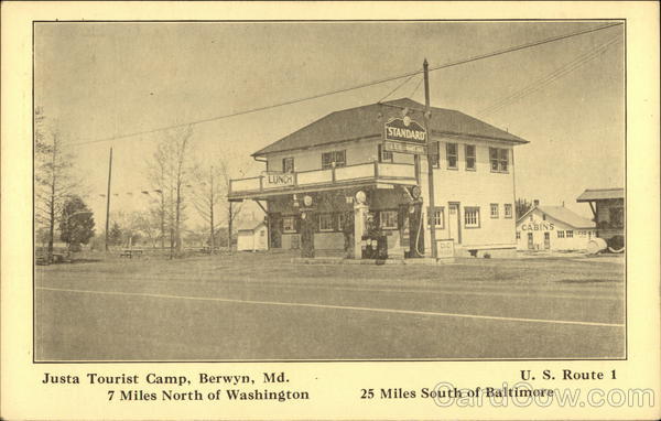 Justa Tourist Camp Berwyn Maryland