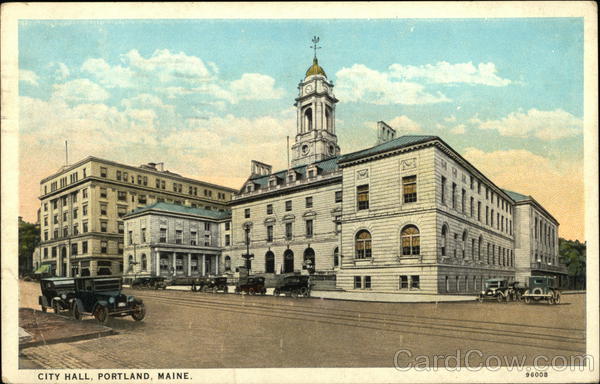 Street View of City Hall Portland Maine