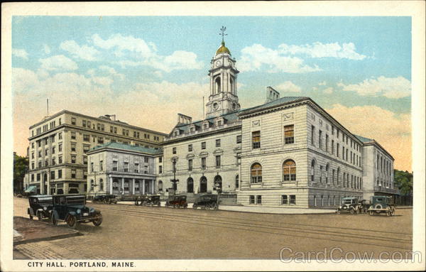 Street View of City Hall Portland Maine