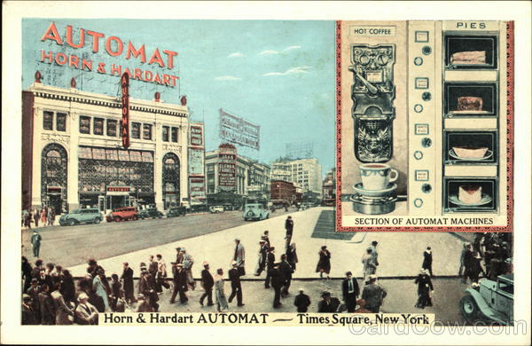 Horn & Hardart Automat in Times Square New York